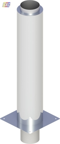 Product IZOLOWANE PRZEDŁUŻENIE KOMINA DYMOWEGO / ŚR 130 L=1000MM Z ADAPTEREM NASADY GR 0,8MM JEREMIAS 94887