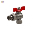 Product ZAWÓR WODNY KULOWY KĄTOWY 1/2" / PÓŁŚRUBUNEK 1/2GW-3/4 GZ MOTYLEK SENA VA30 ARCO 96763 2