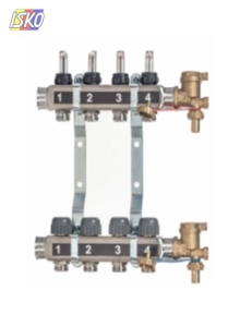 ROZDZIELACZ INOX PODŁOGOWY T3 / 4 OBWODOWY, HEAT BASIC