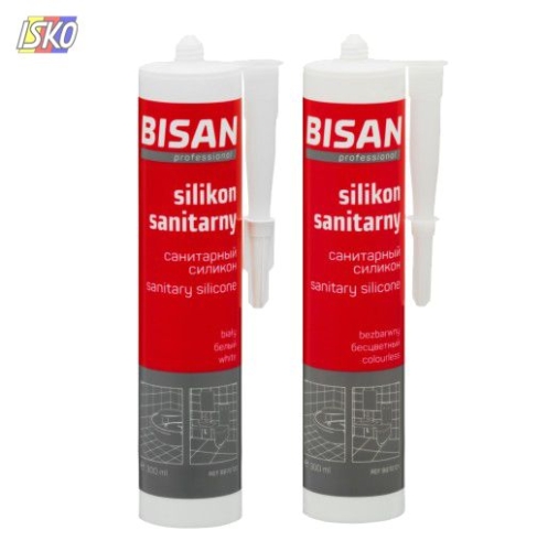 Product SILIKON SANITARNY 300ML BIAŁY BISAN 97296