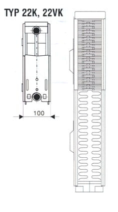 Grzejnik KORAD 22 K 600x1400