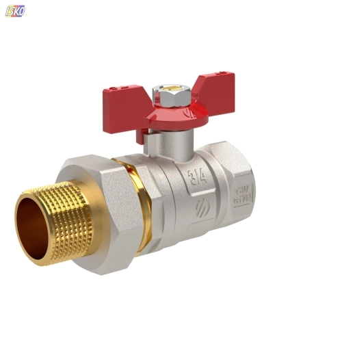 Product ZAWÓR WODNY KULOWY PROSTY MOTYLEK / PÓŁŚRUBUNEK 5/4 GW 1/2 GZ SENA VA30 ARCO 99799