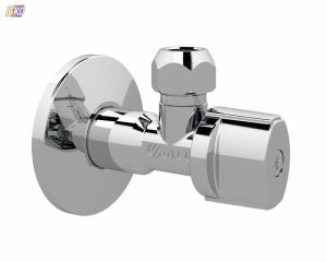 ZAWÓR KĄTOWY 1/2X3/8-10 KULA ANTYKAMIENNA, POKRETŁO METALOWE