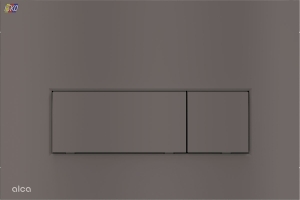 PRZYCISK PODWÓJNY GUN METAL MAT / SERIA THIN 5, DO SYSTEMÓW PODTYNKOWYCH