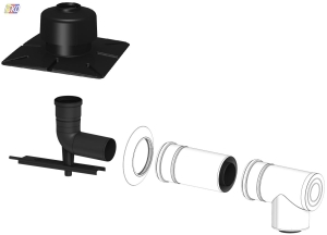 ZESTAW SZACHT 80/125MM ZAKOŃCZENIE PP