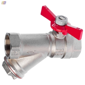 ZAWÓR KULOWY Z FILTREM 1" GW-GW / SENA VA30
