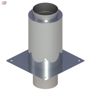 IZOLOWANE PRZEDŁUŻENIE KOMINA DYMOWEGO / L 350 , 2 MM