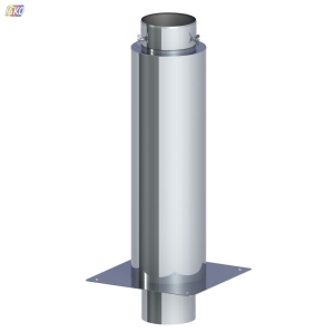 IZOLOWANE PRZEDŁUŻENIE KOMINA DYMOWEGO / L 500 , 2 MM