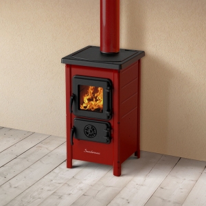 Wood-Burning Cooking Stove SD HAPPY  – red