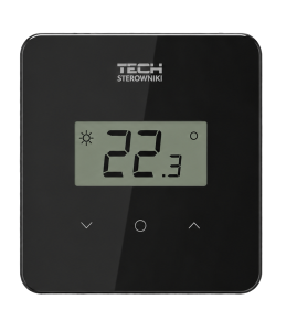 Room Controller with Air Humidity Measurement TECH R-12b – Black