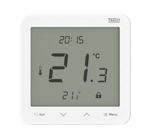 Room Controller with Air Humidity Measurement TECH R-12s – White
