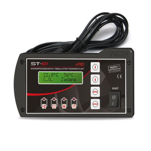 Sterownik TECH ST-81 zPID z czujnikiem temperatury spalin