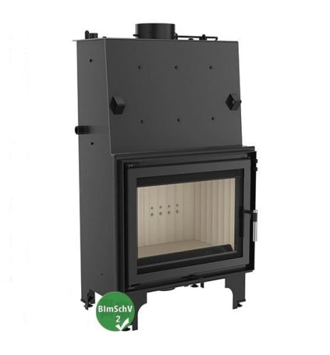 Kominek z płaszczem wodnym Kratki AQUARIO A18 z wężownicą BimSchV2