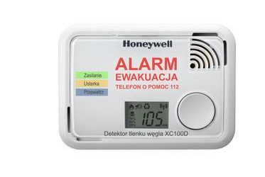 Detektor tlenku węgla Honeywell XC100D - zasilany bateryjnie