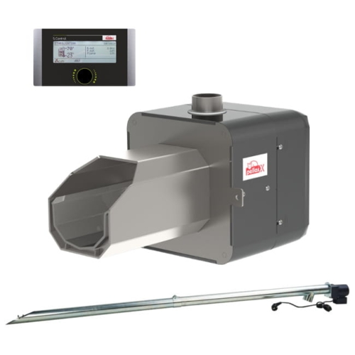 Palnik na pellet Pellas X Hybrid Mini 35 z podajnikiem 2m i sterownikiem LCD