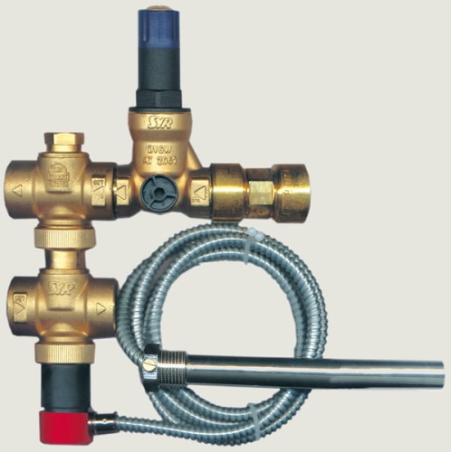 Zawór schładzający dwufunkcyjny SYR 5067 - 3/4 z reduktorem ciśnienia z kapilarą 5m