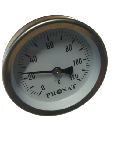 Termometr PROSAT z gwintem 1/2" - do 120 stopni Celcjusza