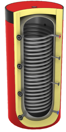 Zbiornik akumulacyjny z 1 wężownicą maxi LEMET 300 L