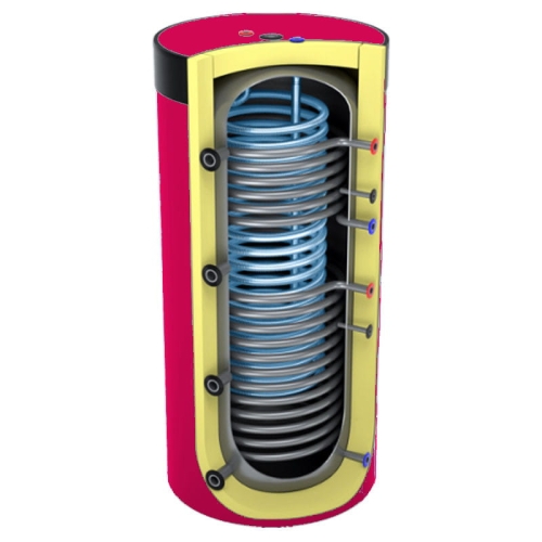Zbiornik higieniczny z 2 wężownicami SPIRO LEMET 300/4.0
