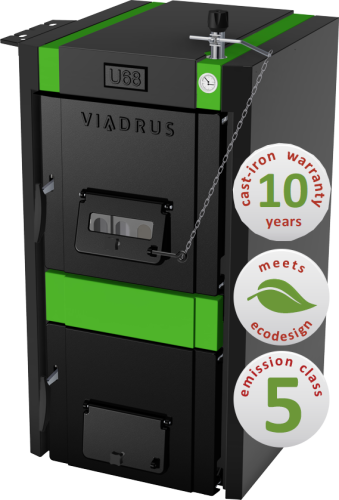 Kocioł żeliwny Viadrus U68 Hercules 5 członów - wegiel i drewno - 14 kW