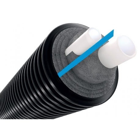 Rura preizolowana podwójna DELTA PEX SANI DUO 25 + 25/160 + HELA H PN10 4x3/4