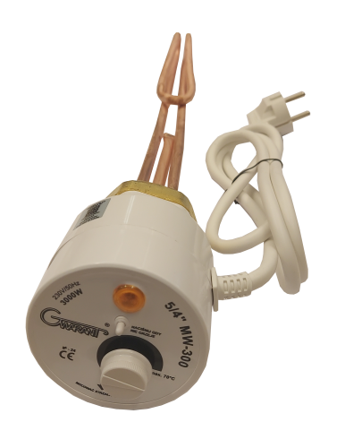 Grzałka z termostatem GWARANT MW300  - 3000 W - 5/4