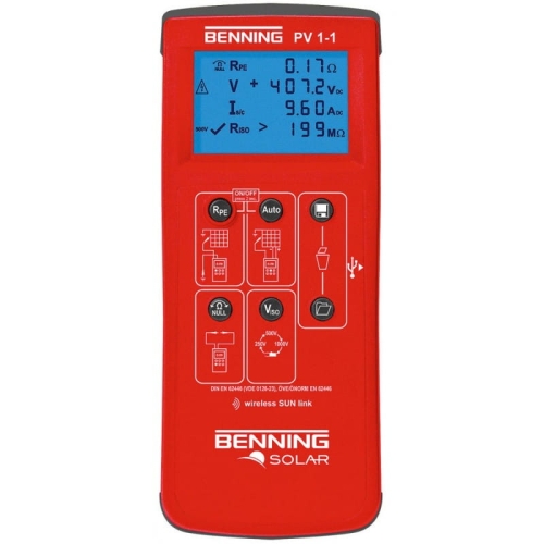 Tester instalacji fotowoltaicznej BENNING PV 1-1