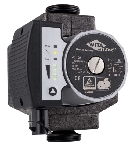 Energooszczędna pompa WITA DELTA MIDI 60 - 25 180 (maksymalna wysokość pionu:6m)