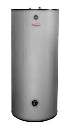 Bojler Termica do pomp ciepła W2W 300 PCS ze stali nierdzewnej z 1 wężownicą + solar