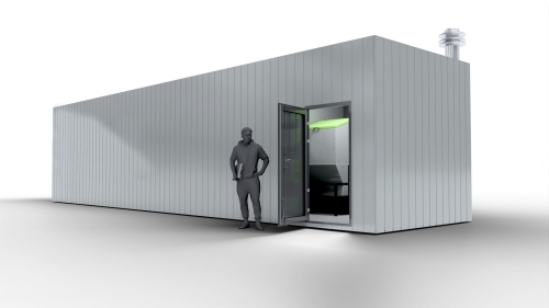 Kotłownia zewnętrzna kontenerowa 40ft - 150 kW