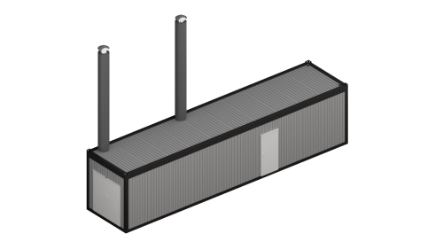 Kotłownia zewnętrzna kontenerowa 40ft - 800 kW
