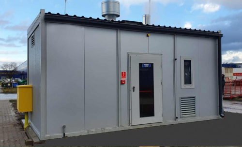 Kotłownia zewnętrzna kontenerowa na gaz