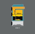 Kocioł PEREKO KSW -  5kW węglowy