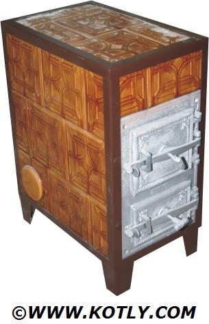 RETRO piec kaflowy  bez płyty grzejnej- 8 kW