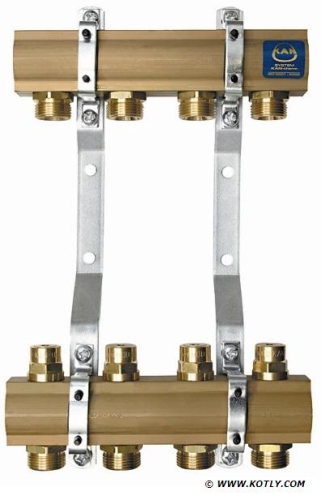 Rozdzielacz KAN -1” z zaworami na powrocie -11 obwodów grzewczych