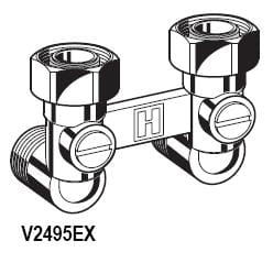 Zespół odcinający HONEYWELL do grzejników dolnozasilanych VK kątowy