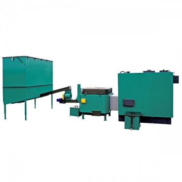 Automatischer Set für Biomasse Verbrennung AZSB 240 GC mit Keramikbrenner 240 kW und automatischer Entaschung