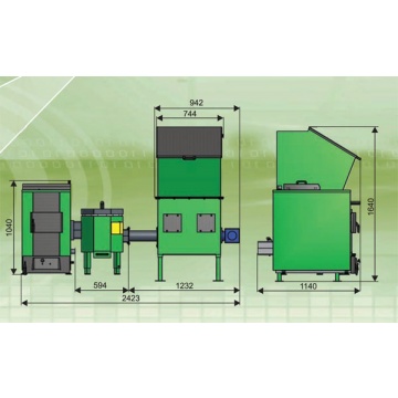 Automatyczny Podajnik do Spalania Biomasy APSB SMOK GC z głowicą ceramiczną  30kW
