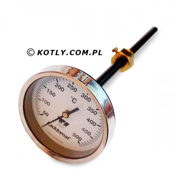 Bimetal flue gas thermometer Laddomat 250 mm