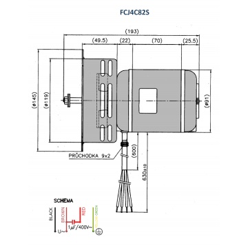 Extraction ventilator FCJ4C82S