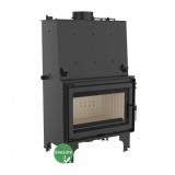 Fireplace with a water jacket Kratki AQUARIO O16 with coil BimSchV2