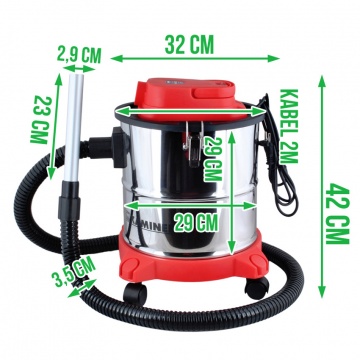Electric fireplace ash vacuum cleaner ODK005 - 1200W