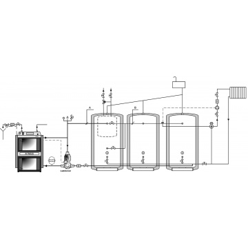 Brown coal gasification boiler ATMOS C 18S - 20 kW