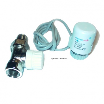 Thermostatic valve for hot water air heater Aqua-Air Easy N, GQ, 4000, 6000, 9000 -  with actuator 3/4"