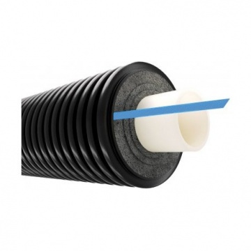 Pre-insulated single pipe DELTA PEX SANI UNO 90/200 + HELA H PN10 2x3"