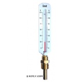 Vertical thermometer INTROL  (up to) 120 centigrades (thread 1/2")