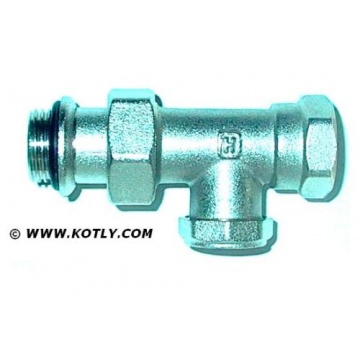 Lockshield valve Honeywell V340D015 - straight (threads: 1/2")