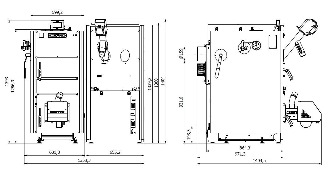 Piec na pellet Defro Sigma EkoPell 16kW Kocioł ekologiczny na pellet Defro Sigma EkoPell
