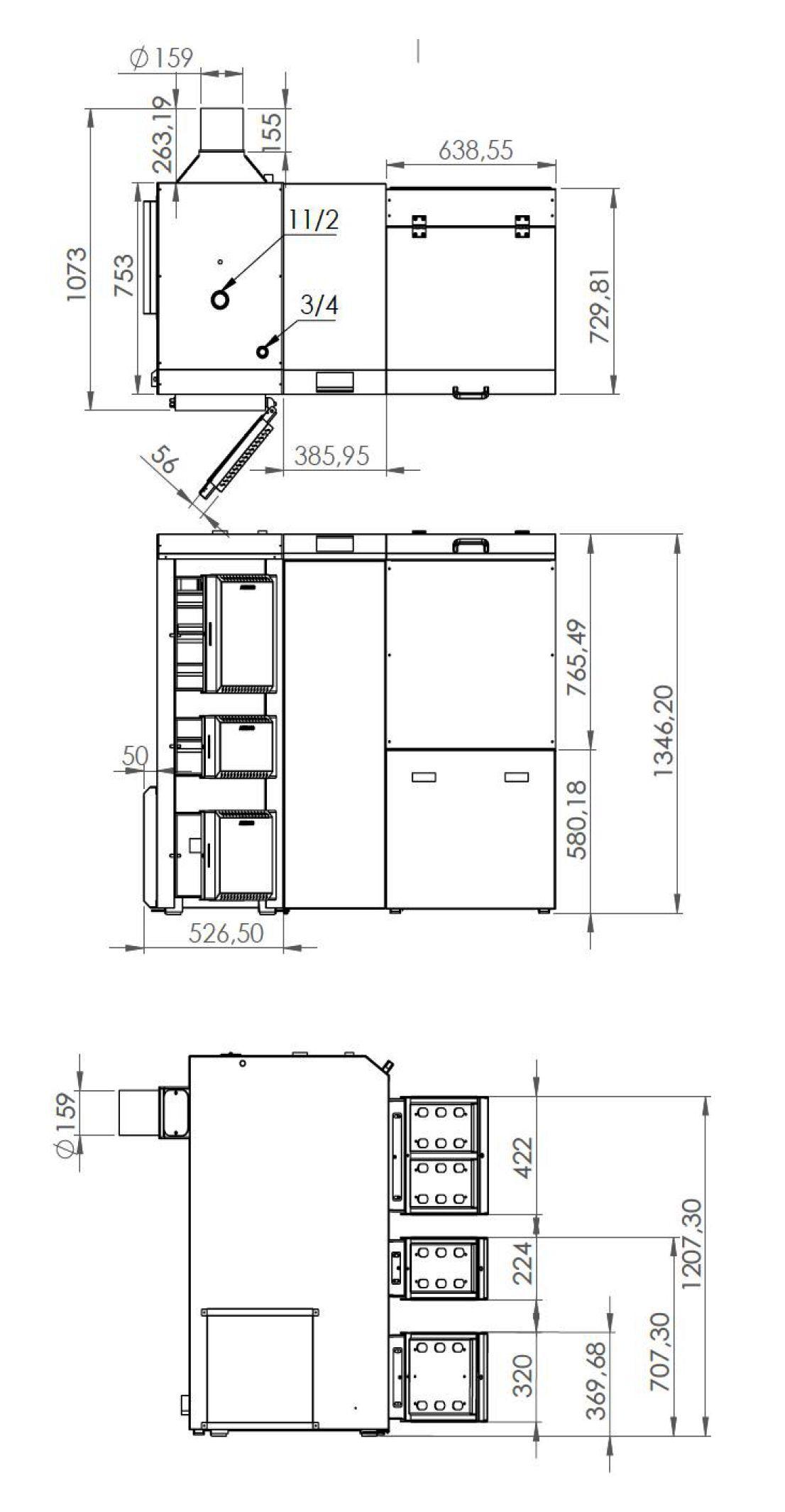 Altereco ECO QUENTIN 22 - wymiary