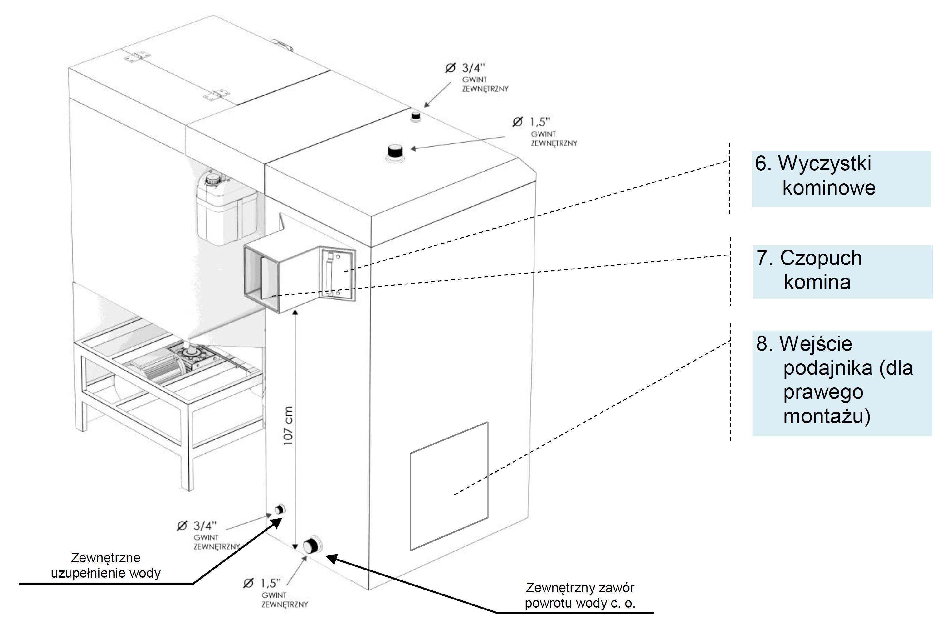 Altereco ECO QUENTIN 22 - wymiary gabarytowe